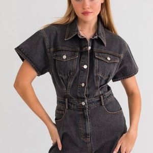 denim romper